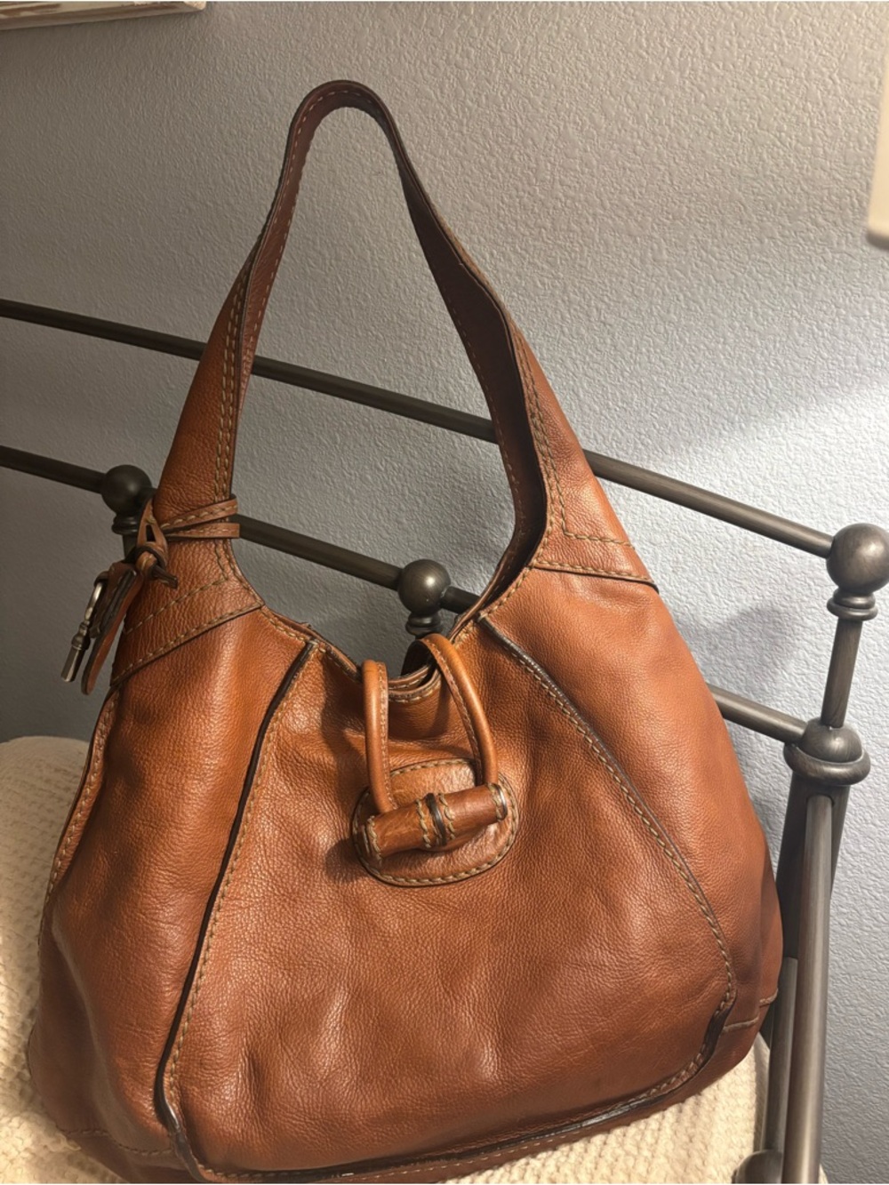 Fossil Fifty-Four Pebbled Leather Tote 👜 Gorgeous! - Picture 4 of 14